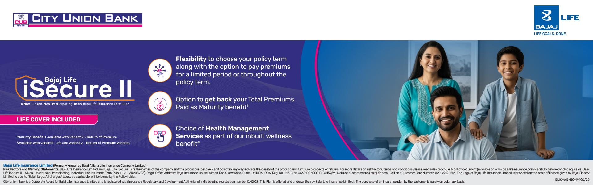 BAJAJ LIFE INSURANCE iSecureII